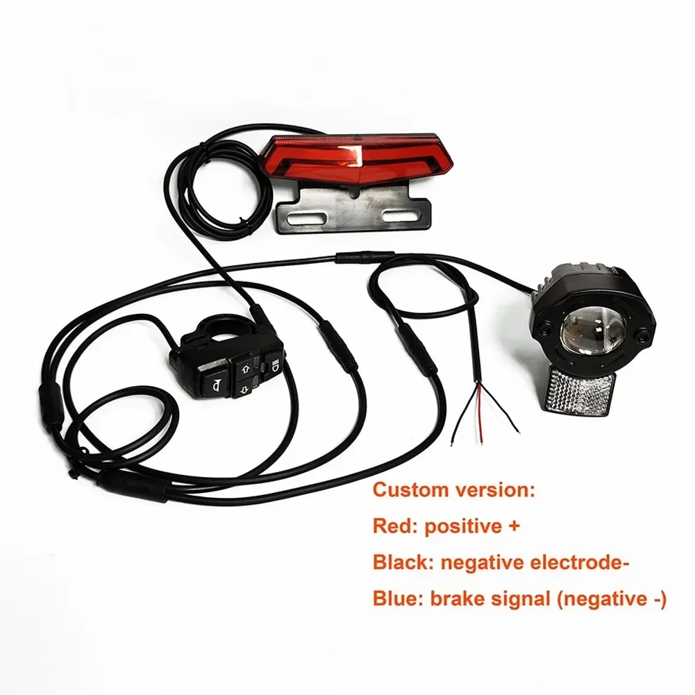 Bike Light Front Rear - Soverup Elektrische Fiets Koplamp Achterlicht Set
