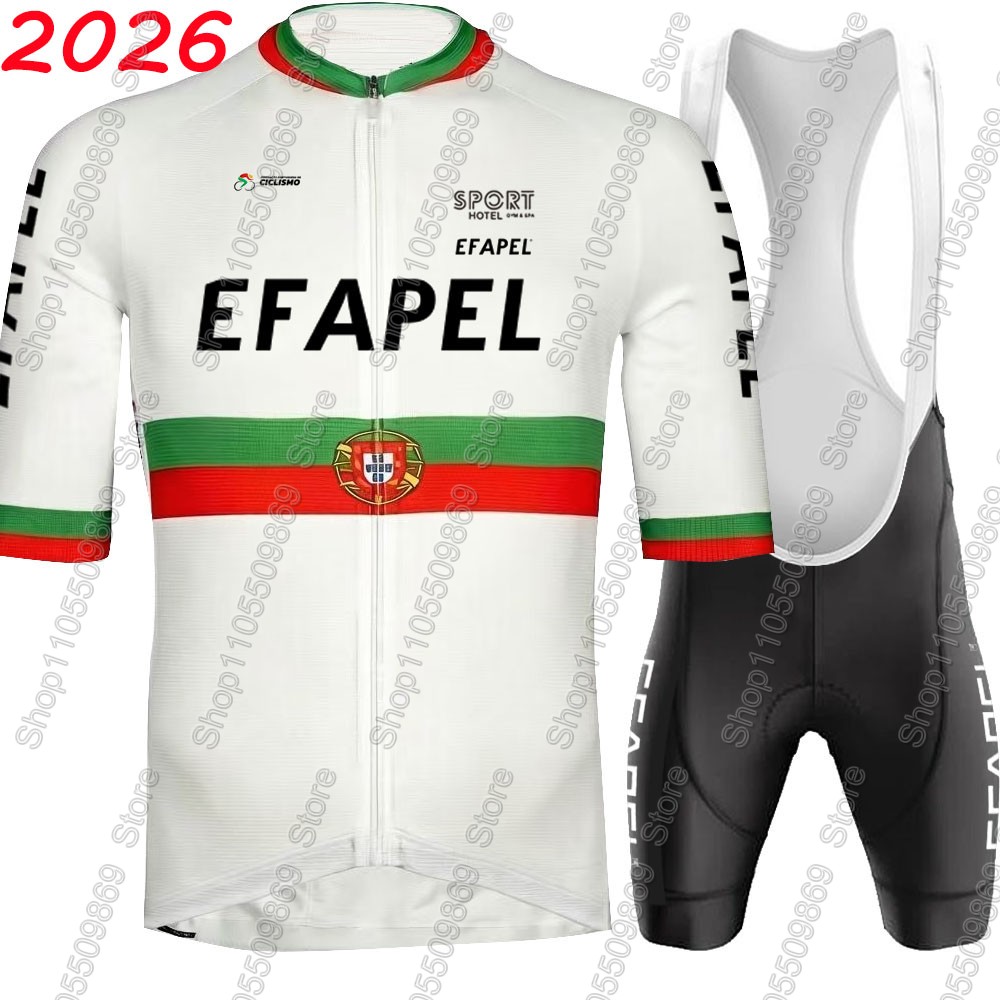 Cycling Commute Shorts - Portugal 2026 Efapel Team Wielertrui Set