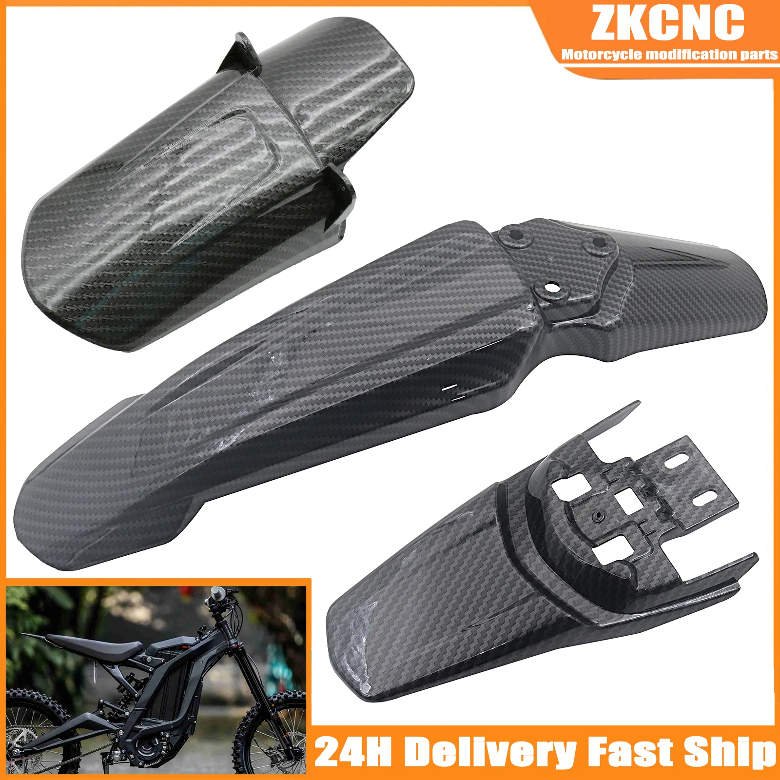 Bike Light Front Rear - Motorfiets Voor Achterwiel Spatborden Spatbord Voor