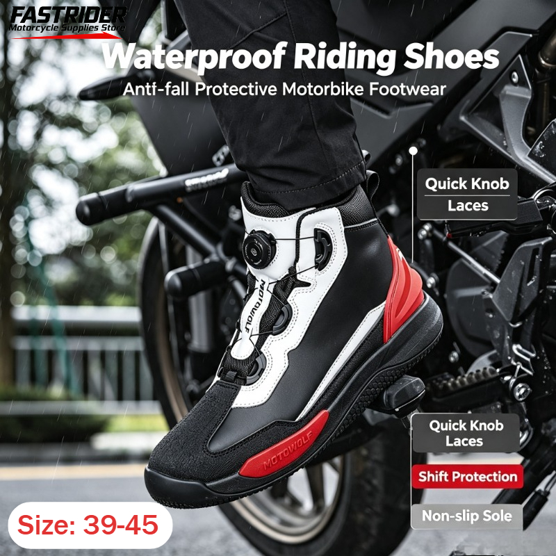Cycling Shoes For Commute - Fietsschoenen voor heren Waterdichte leren race-laarzen
