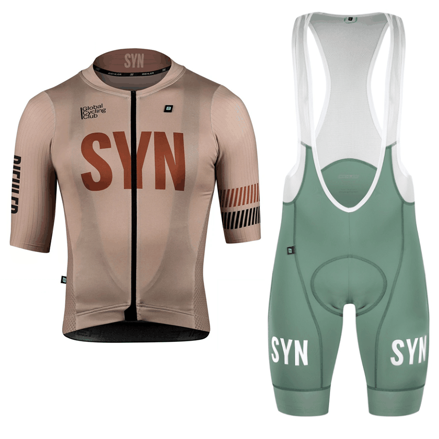 Cycling Commute Shorts - Syn Bruine Fietskleding Heren Fietsshirt Met