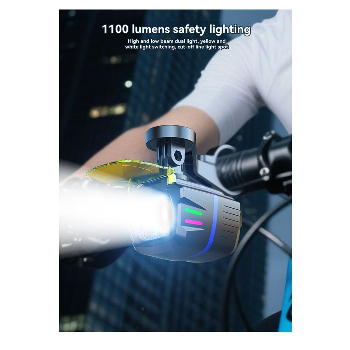 Bike Light Front Rear - X08A Super Heldere Fietslamp 1100 Lumen