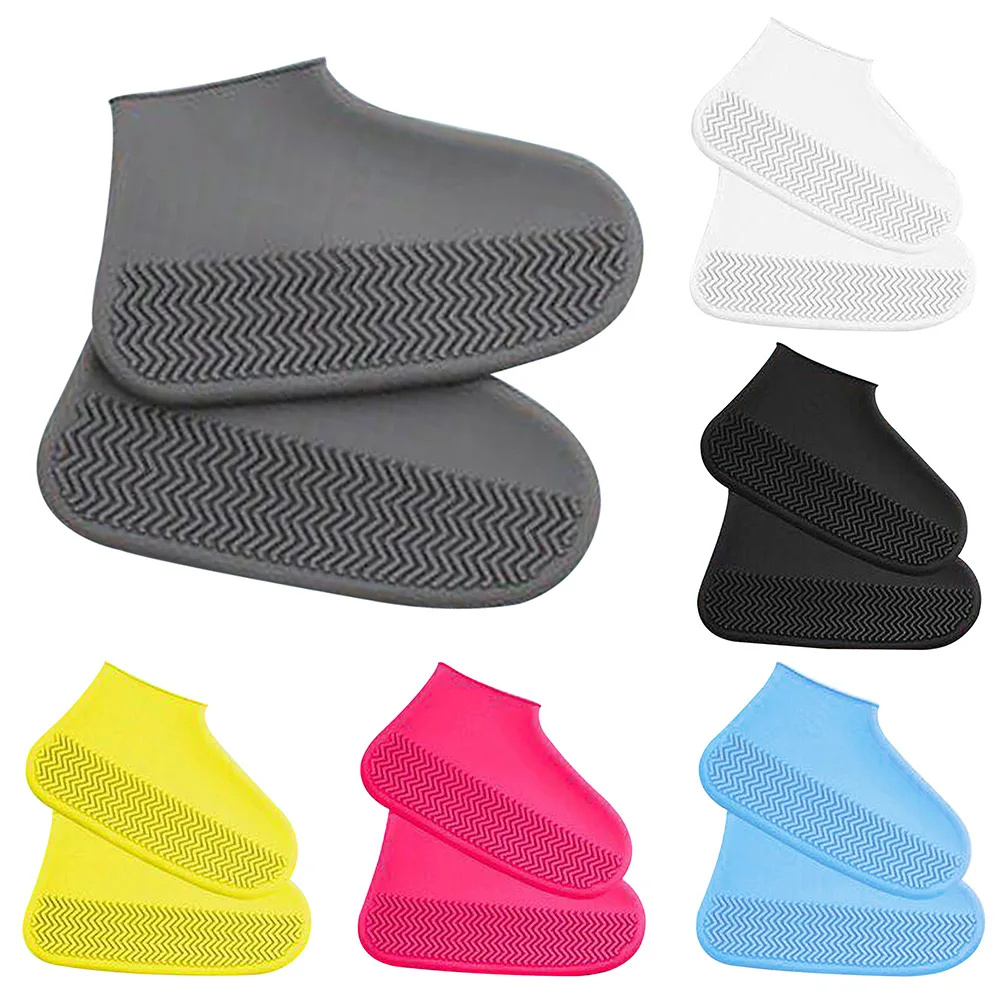 Cycling Shoes For Commute - 1 paar herbruikbare rubberen regenlaarzoverschoenen, waterdichte