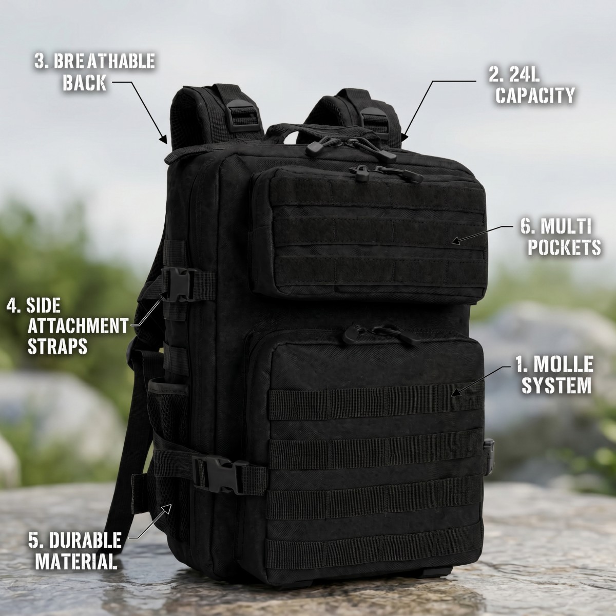 24L Tactische Rugzak voor Mann - Cycling Commute Gear recensie en prijs