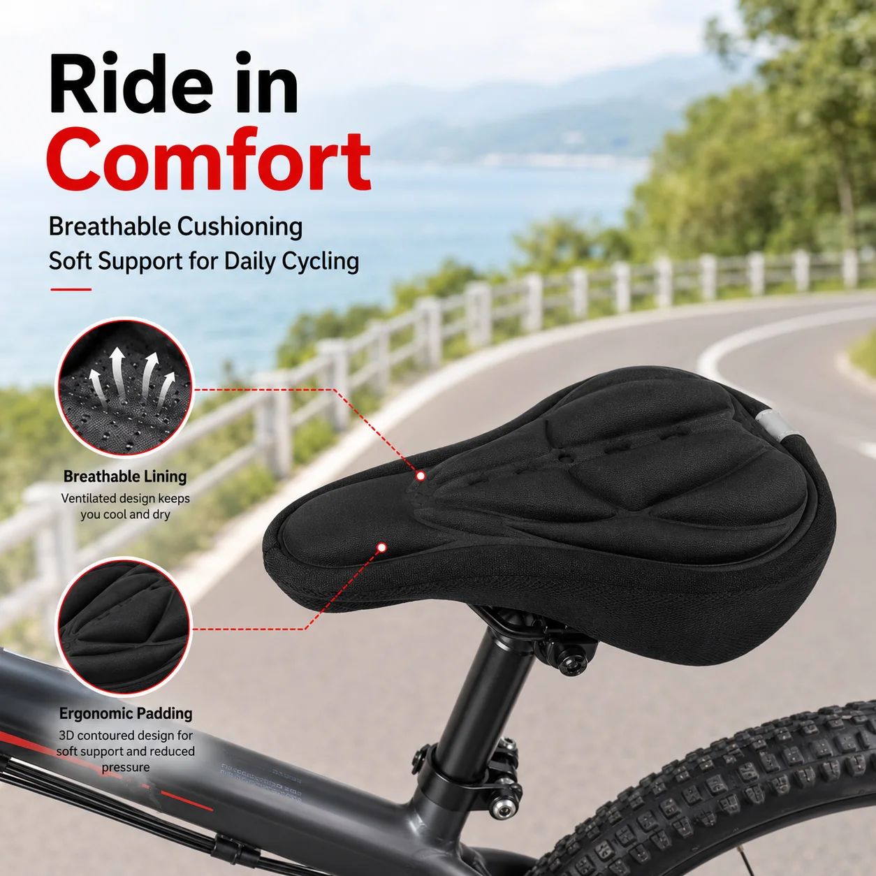3D zacht schuim gewatteerde fi - Commuting By Bike recensie en prijs