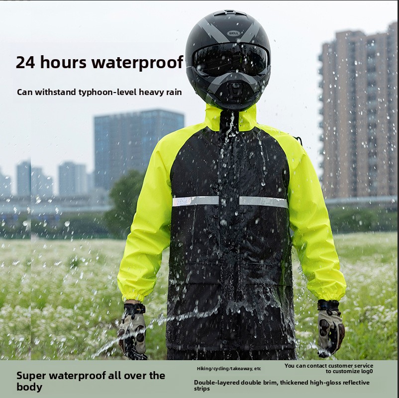 Tweedelig motorregenpak, water - Cycling Commuter Rain Jacket recensie en prijs