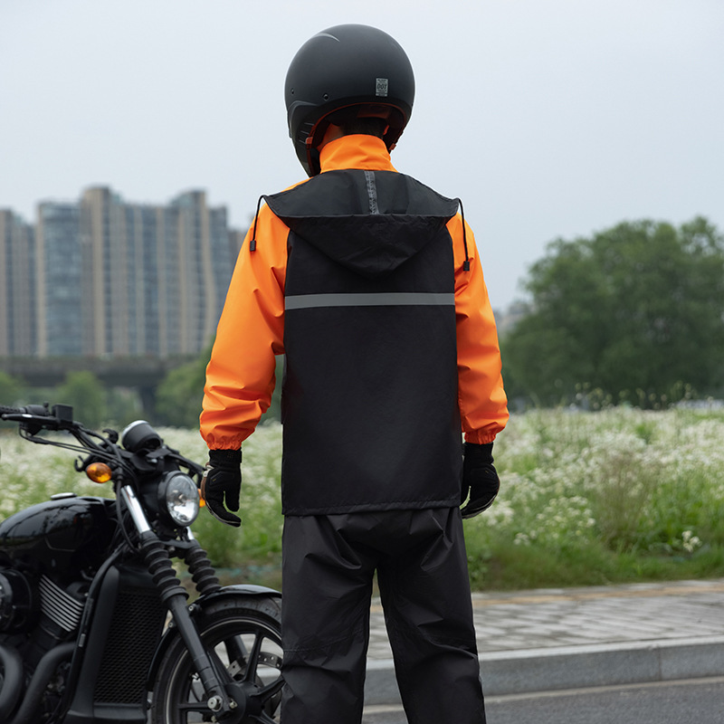Tweedelig motorregenpak, water - Cycling Commuter Rain Jacket recensie en prijs
