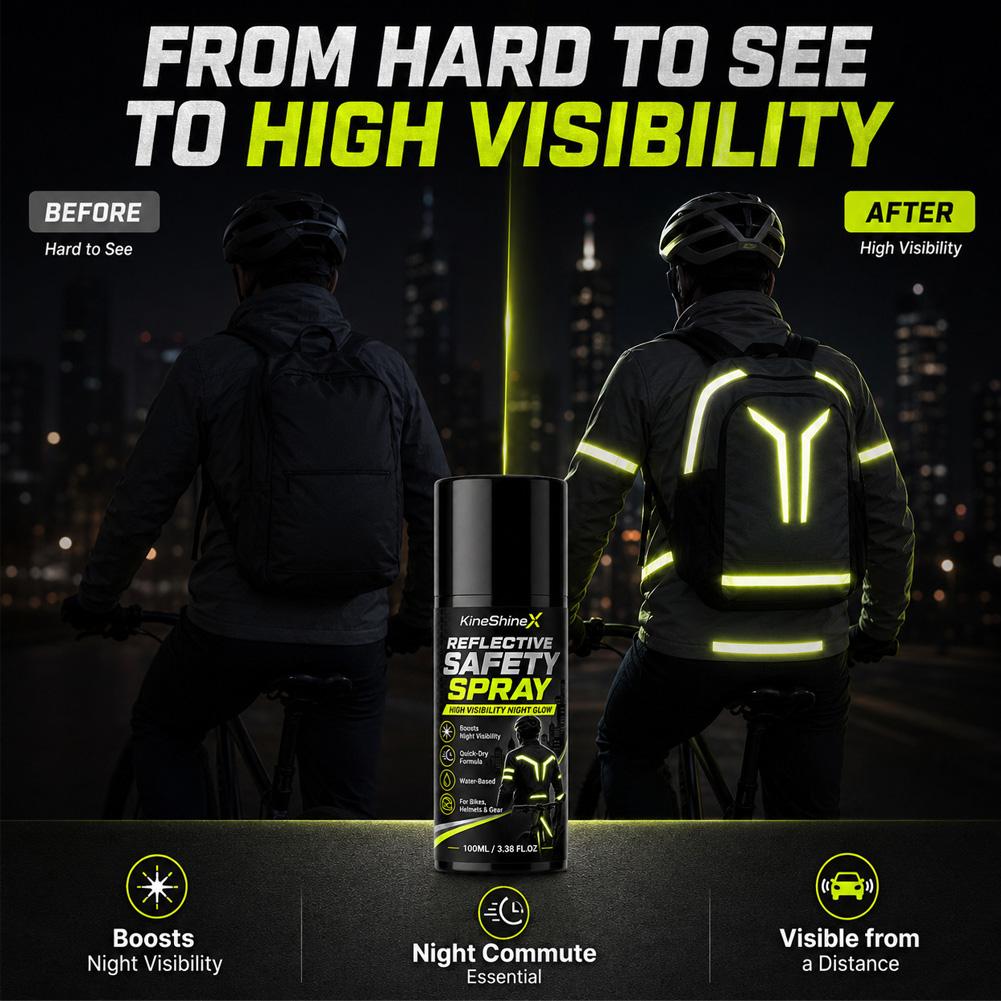 Reflecterende veiligheidsspray - Cycling Commute Gear recensie en prijs