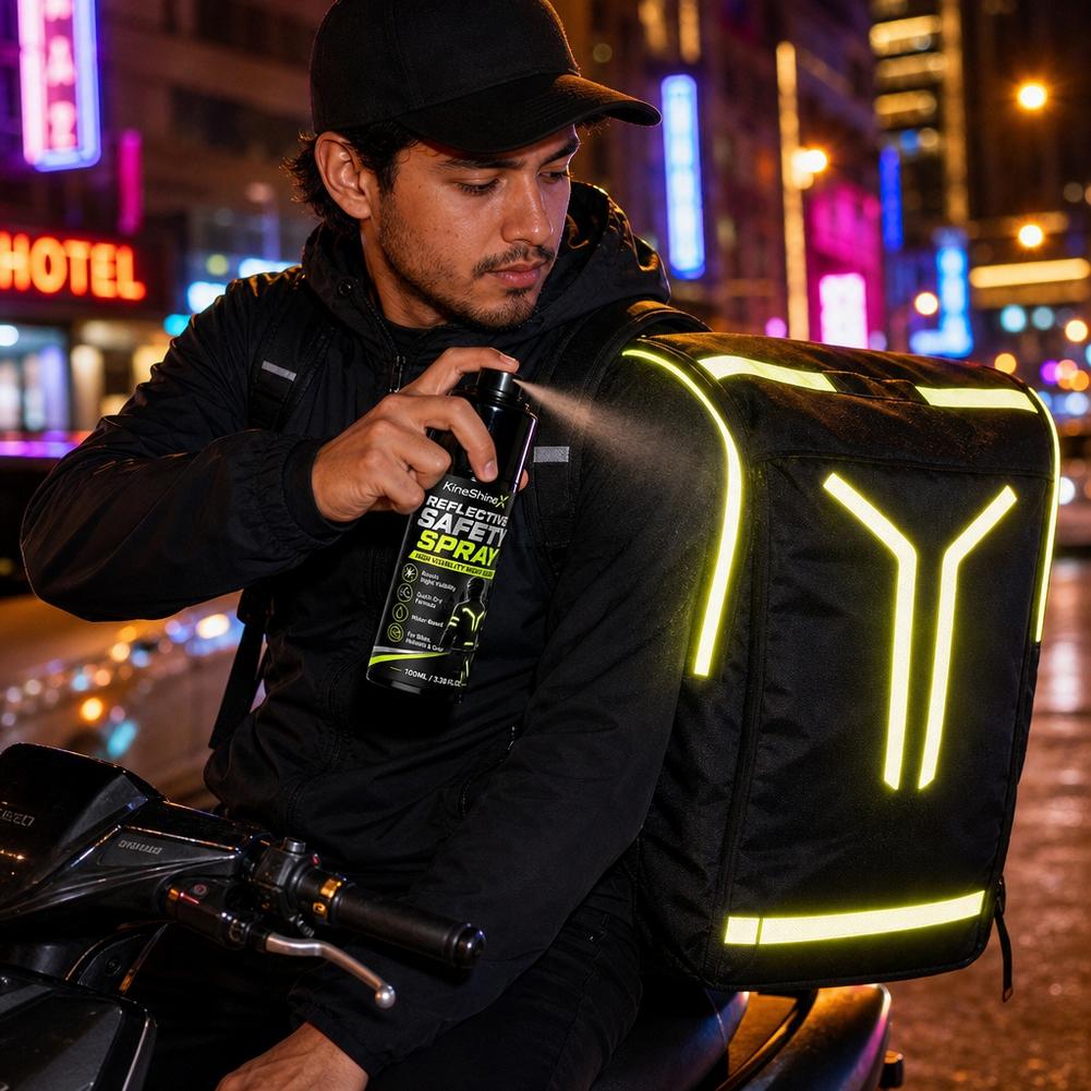Reflecterende veiligheidsspray - Cycling Commute Gear recensie en prijs