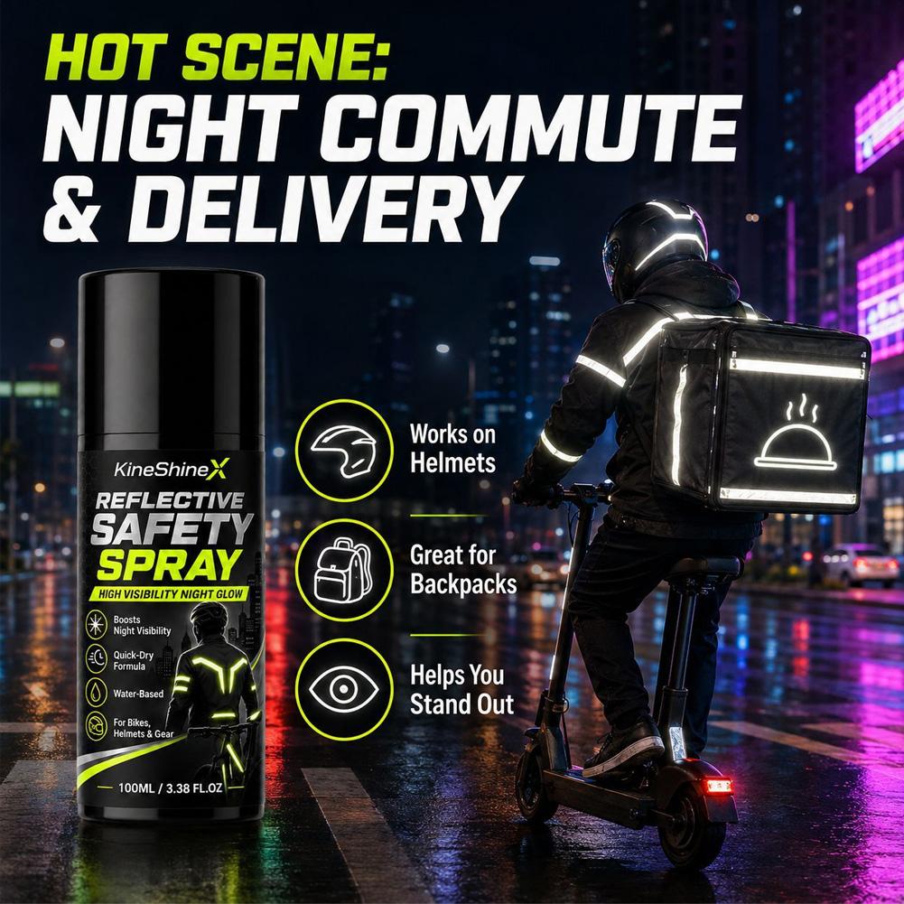 Reflecterende veiligheidsspray - Cycling Commute Gear recensie en prijs