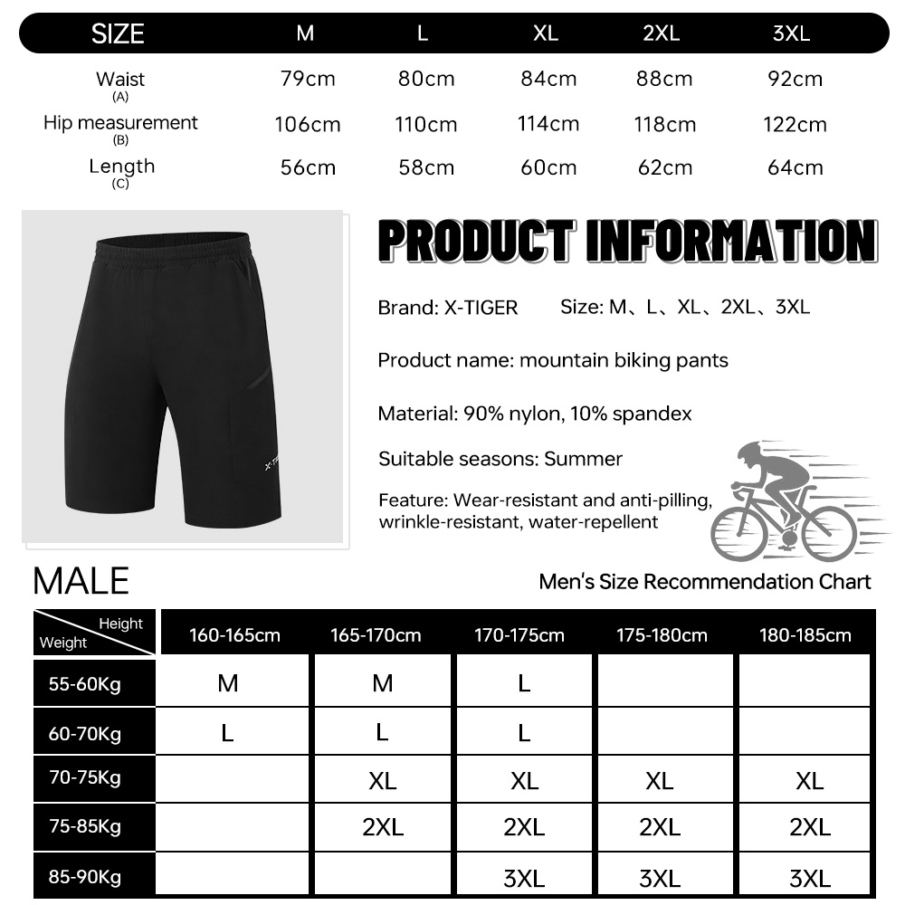 X-TIGER 2-in-1 fietsbroek Dubb - Cycling Shorts For Commute recensie en prijs